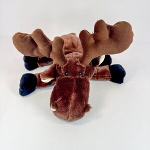 Ganz Webkinz Brown Moose HM375 | No Code Tag | Stuffed Plush Animal